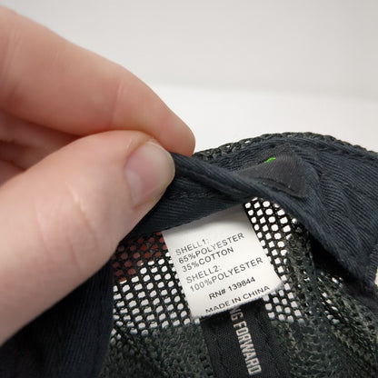 NexTitle Logo Snapback Mesh Back Trucker Hat Black One Size 6 Panel