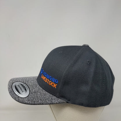 Readmond Livestock Snapback Hat Gray OSFA Adjustable Embroidered Sport-Tek