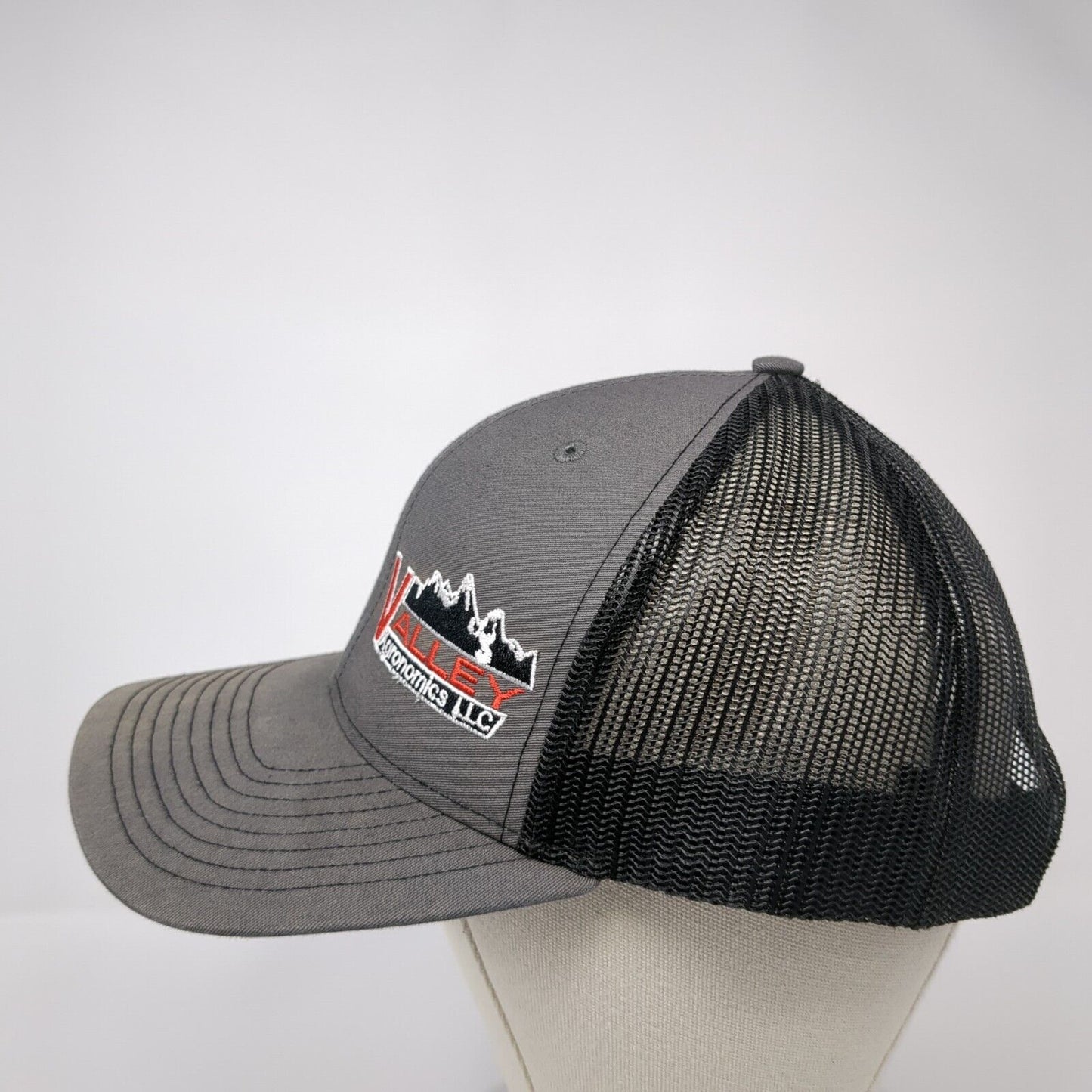 Valley Agronomics LLC 112 Trucker Hat Gray OS Adjustable Mesh Back Richardson