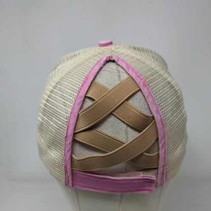 Outdoor 904 Florida Strapback Hat Pink One Size Adjustable Criss Cross Mesh Back