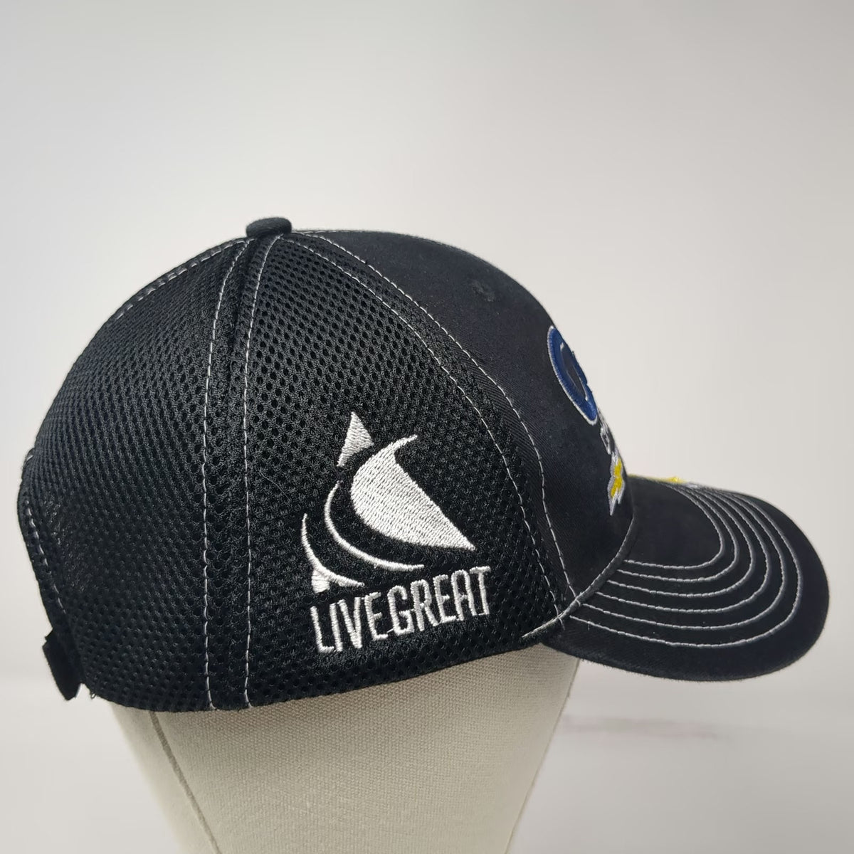 360 Apparel Cole Chevrolet Pocatello Idaho Black One Size Baseball Cap Hat Mesh