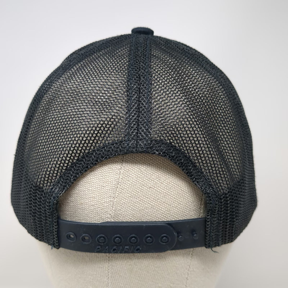Pacific Headwear Trucker Hat Blue OSFM Hat Merrick Business Logo Mesh Snapback