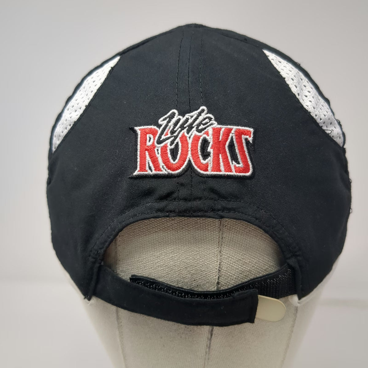 Lyle Pearson Tennis Championships Black Baseball Cap OSFM Sun Valley Mesh Hat