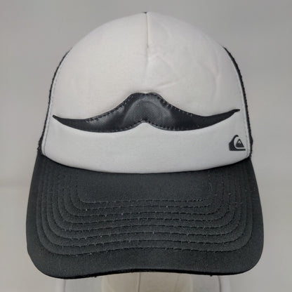 Mustache Snapback Mesh Back Trucker Hat Black One Size Quiksilver