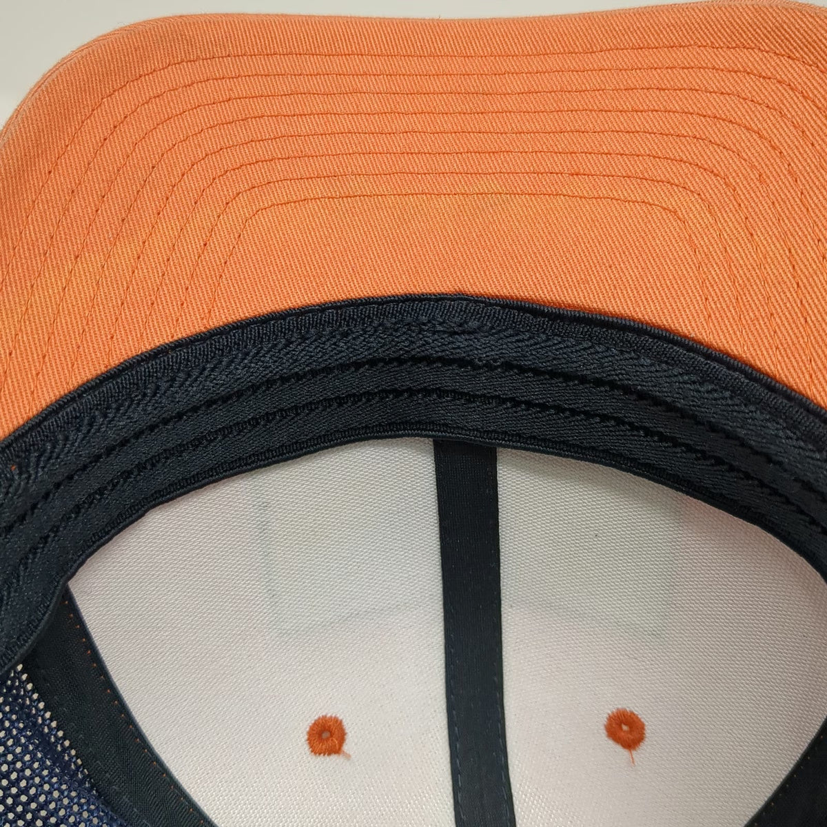 Columbia Baseball Orange M Mesh Flexfit Bullet American Flag Patch Outdoor Hat