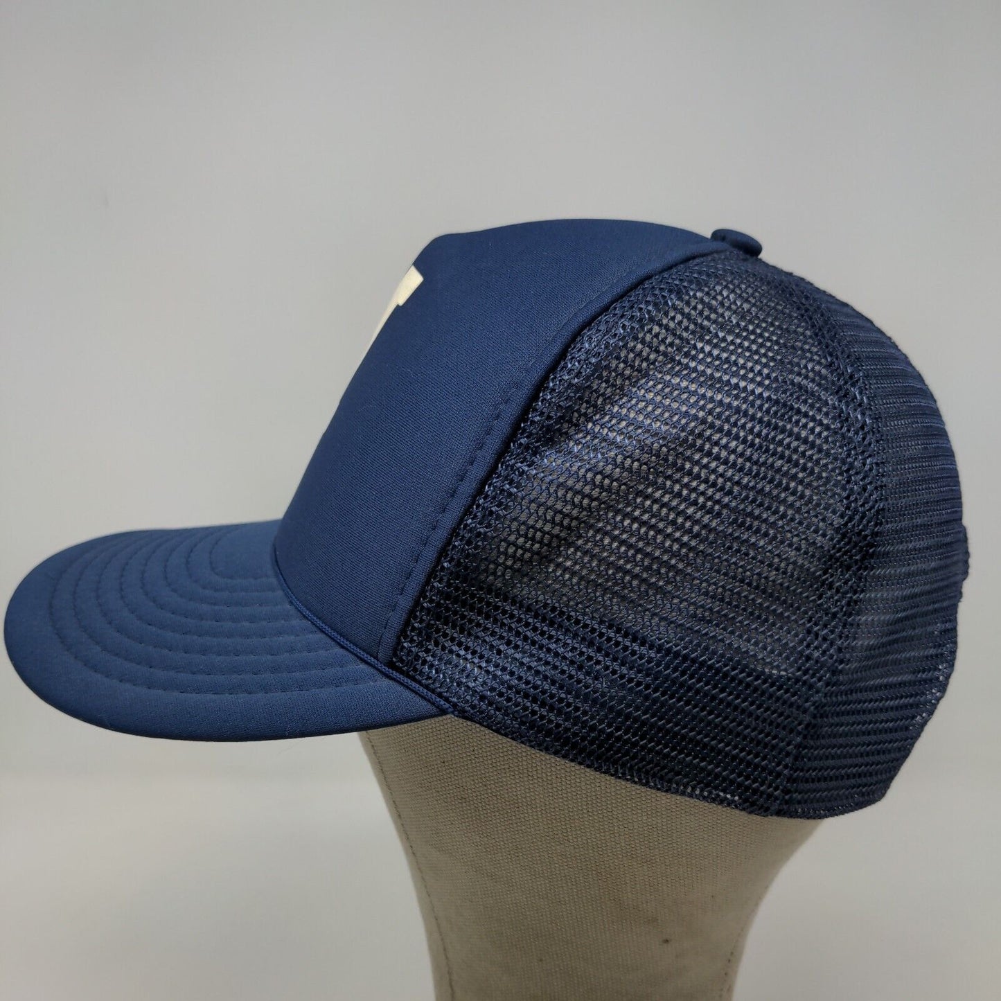 Speedway Men's Snapback Mesh Back Hat Blue OSFA Graphic Big M Logo