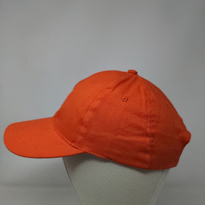 Oriental Trading Men's Strapback Hat Orange Embroidered NFL Logo Adjustable