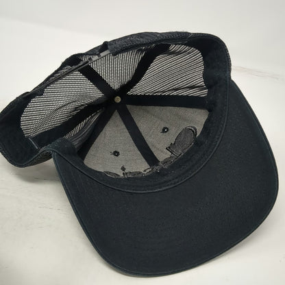 Richardson Trucker Hat Black One Size Classic Logo Mesh Back Snapback Cap