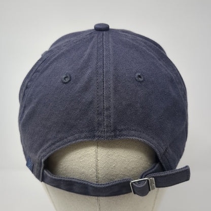 Adidas Slideback Hat Blue One Size Adjustable Embroidered 6 Panel Cotton