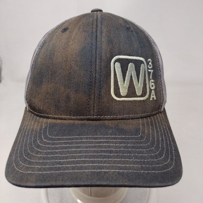 W376A Snapback Mesh Back Trucker Hat Black OSFA 6 Panel Richardson