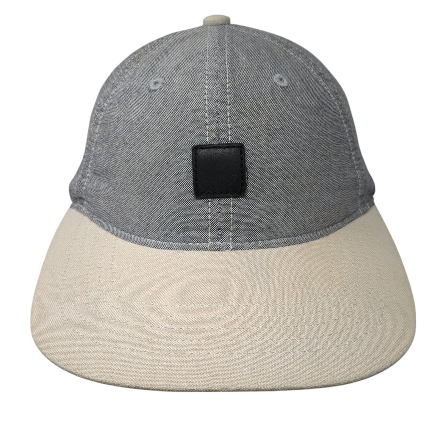 American Eagle Outfitters Patch Slideback Hat Gray One Size Leather Strap