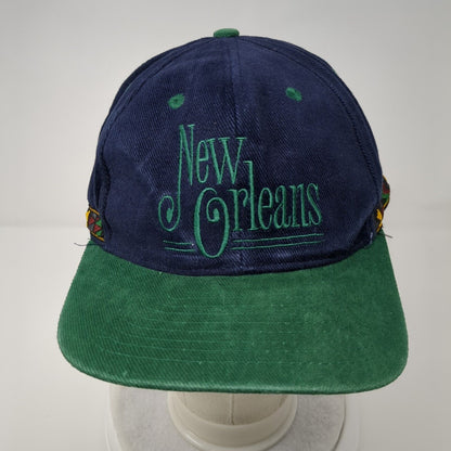 New Orleans Toggle Back Hat Multicolor OSFA Adjustable Embroidered