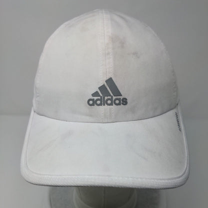 Adidas Aeroready Strapback Hat White OSFA Adjustable Breathable 6 Panel