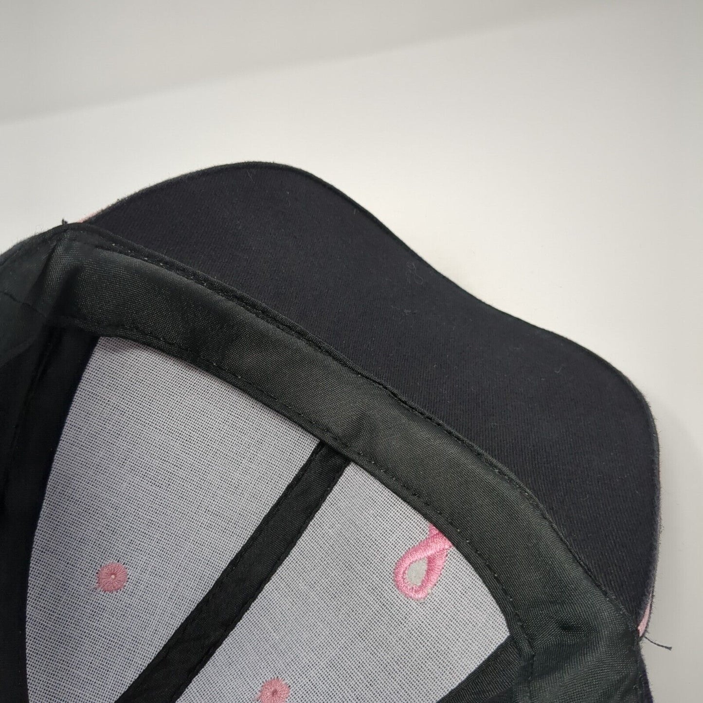 Pink Ribbon Slideback Hat Black One Size The Breast Cancer Site 6 Panel