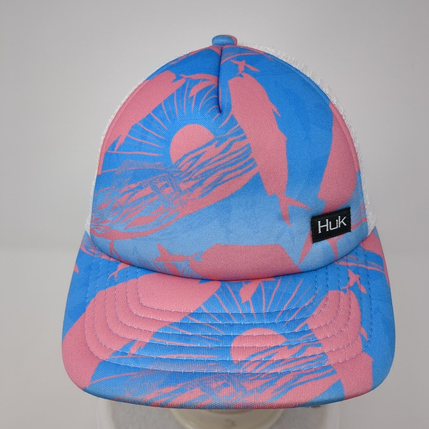 Huk Snapback Trucker Hat Multicolor One Size Adjustable Mesh Back Polyester