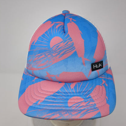 Huk Snapback Trucker Hat Multicolor One Size Adjustable Mesh Back Polyester