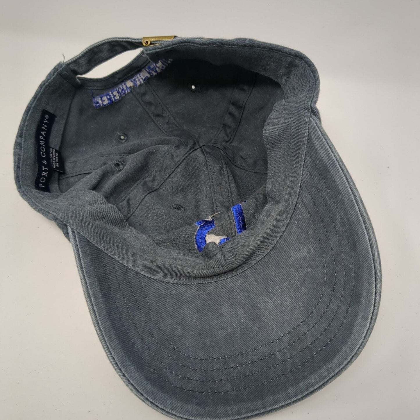 Number 13 Reberry Air Racing Slideback Hat Gray One Size Port & Company