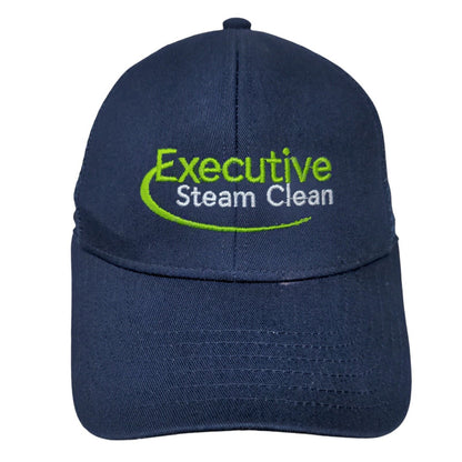 Executive Steam Clean Strapback Trucker Hat Blue One Size Mesh Back
