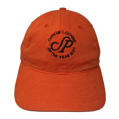 Orvis Lodge Of The Year 2017 Slideback Hat Orange One Size Richardson