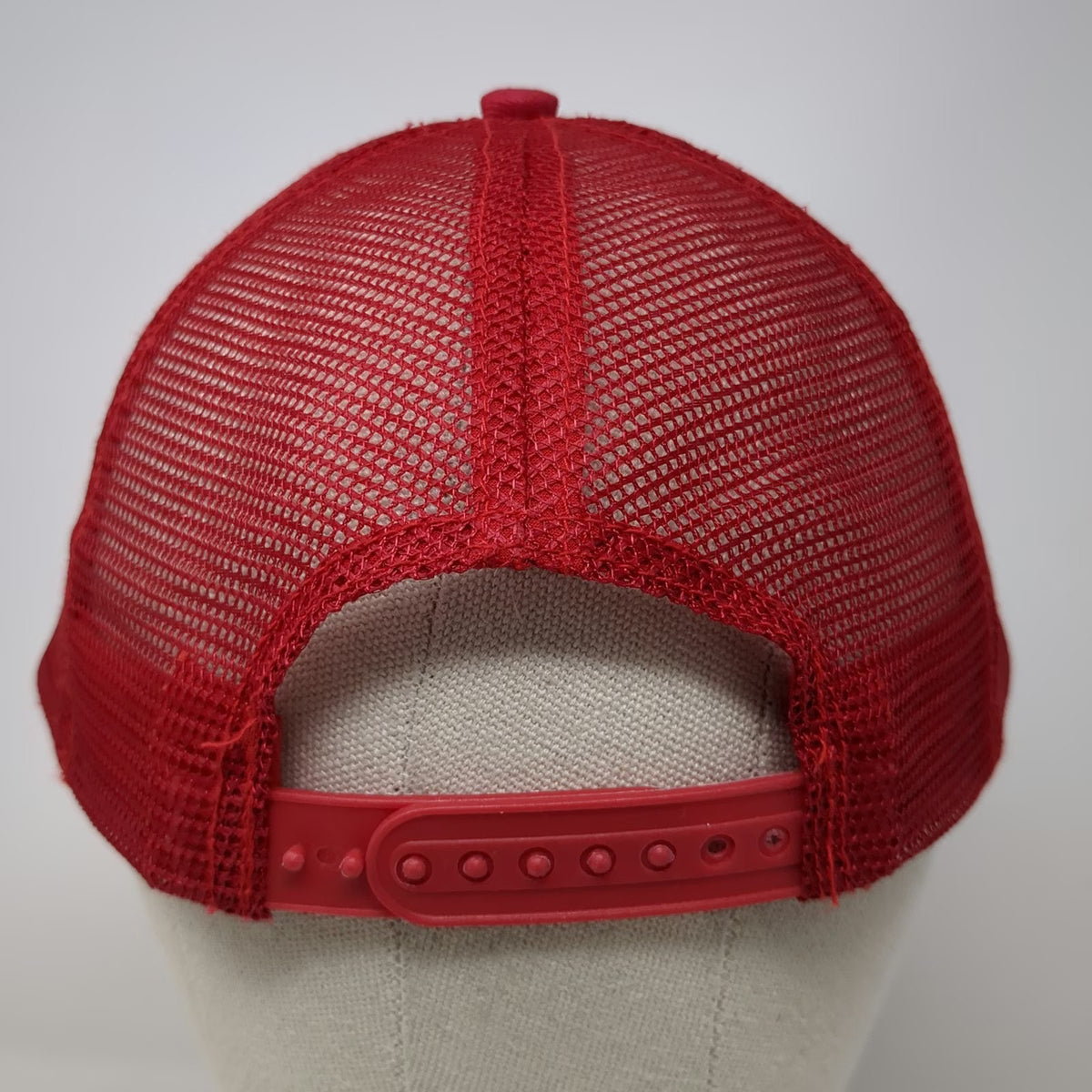 Pabst Blue Ribbon Trucker Hat Red One Size Beer Logo Mesh Snapback Milwaukee