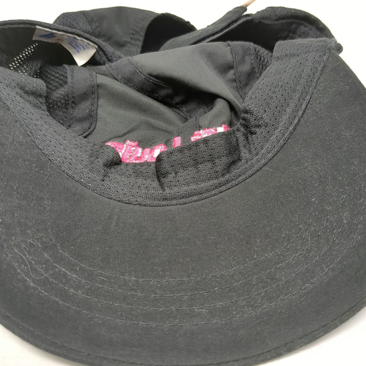 Headsweats Baseball Cap Black Pink One Size Running Mesh Hat GO St Louis 26.2