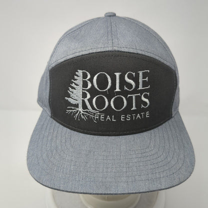 Boise Roots Real Estate Slideback Hat Gray One Size Leather Strap