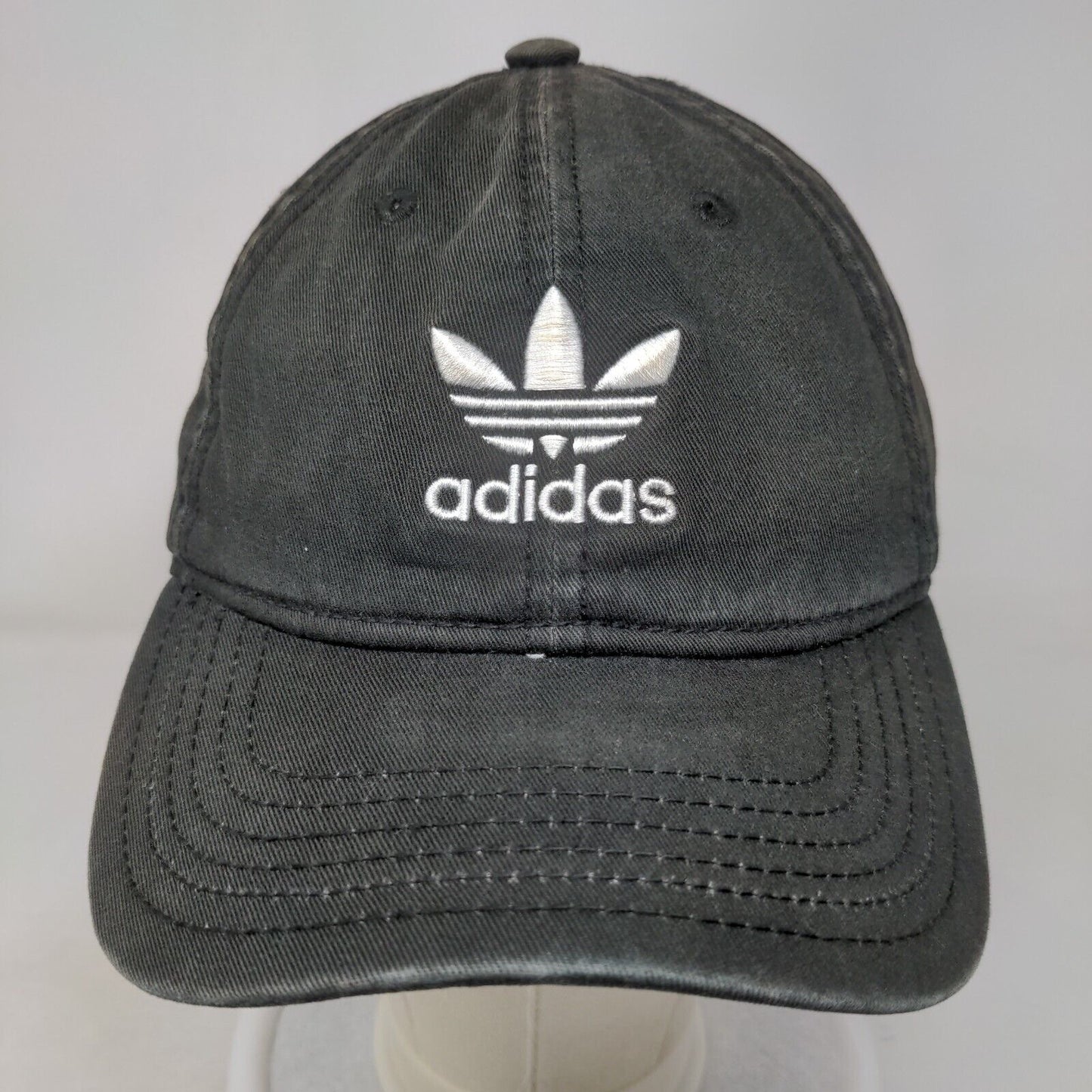 Adidas Slideback Hat Black OSFM Adjustable Embroidered 6 Panel Cotton