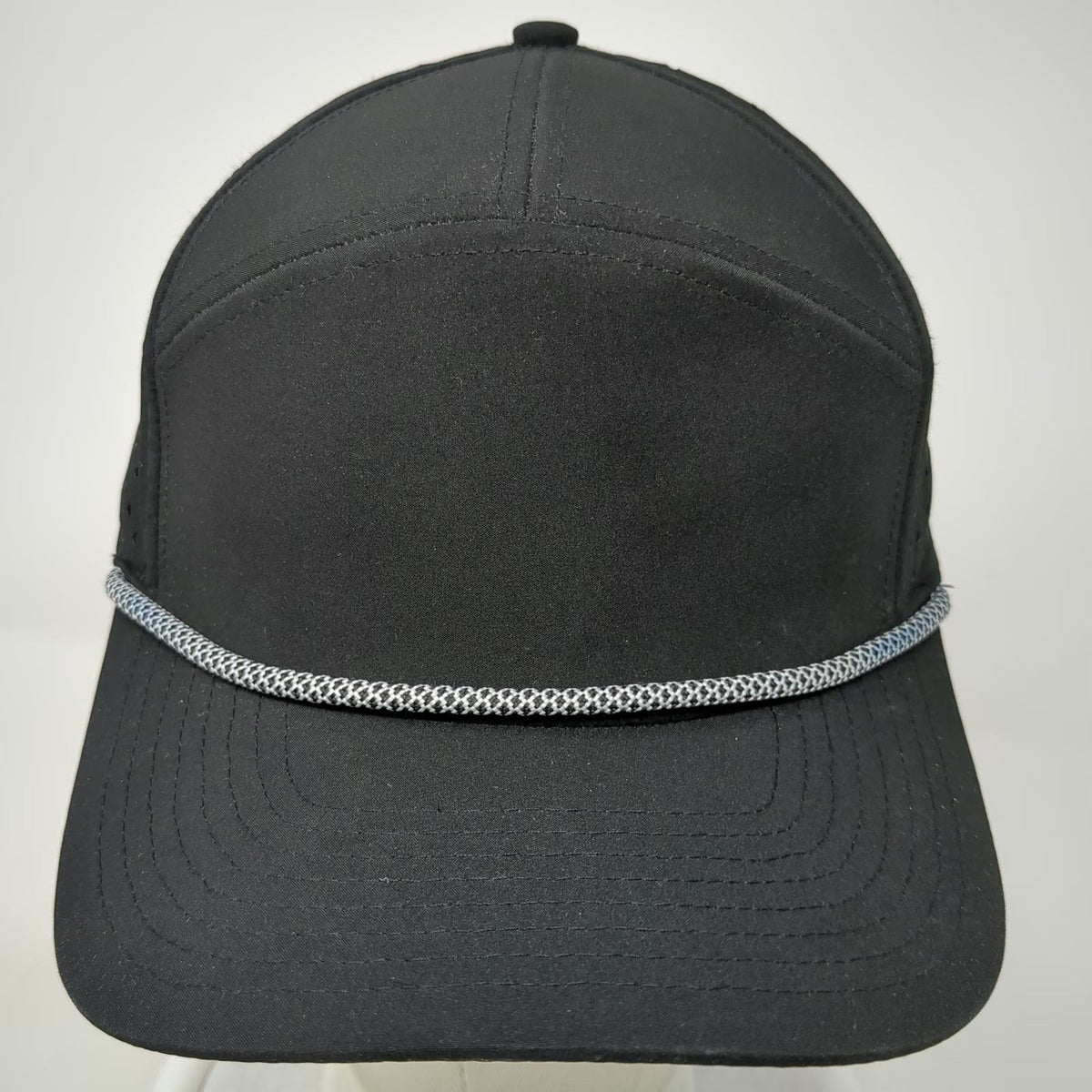 SX Hats Thirst Project Trucker Hat Black One Size Laser Cut Rope Snapback Mesh
