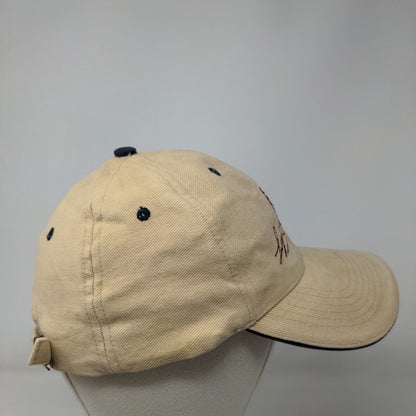 Cecchi Slideback Hat Tan 58 cm Embroidered Adjustable 6 Panel Vent Holes