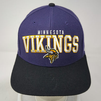 '47 Brand NFL Minnesota Vikings Purple Black One Size Hat Strapback Flat Brim