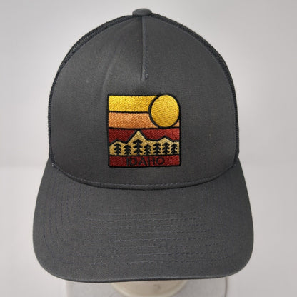 Idaho Snapback Trucker Hat Gray One Size Adjustable Mesh Back Classics Yupoong