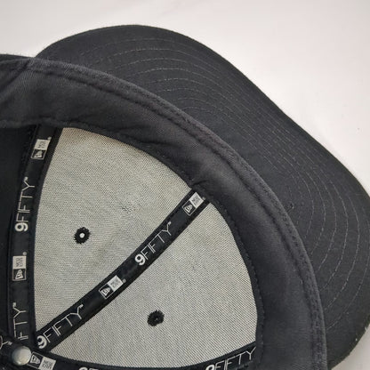 New Era X Games Black Snapback Hat One Size Flat Brim Structured Globe Logo