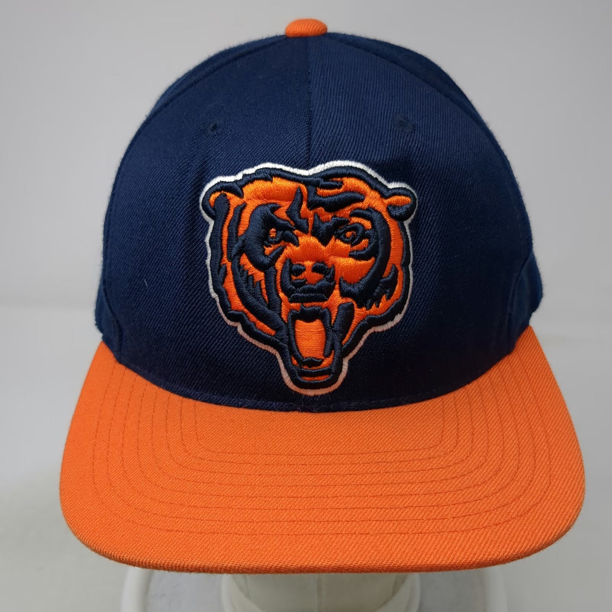 Mitchell & Ness Chicago Bears NFL Snapback Hat Blue Orange One Size Green Brim