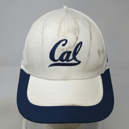 Nike Cal Golden Bears NCAA Baseball Cap White Blue One Size Dri-FIT Strapback