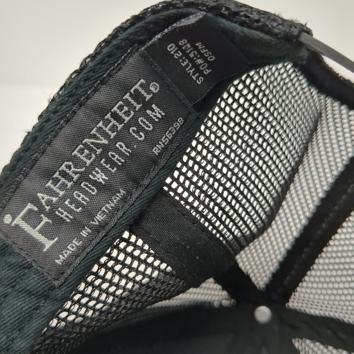 Fahrenheit Trucker Hat Gray One Size Shea Concrete Products Patch Mesh Snapback