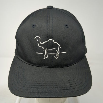 Snapback Black Hat Camel Logo Embroidered Back Graphic Tobacco Promo Vintage