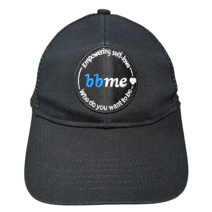 Empowering Self-Love Bb Me Strapback Trucker Hat Black OSFA Mesh Back