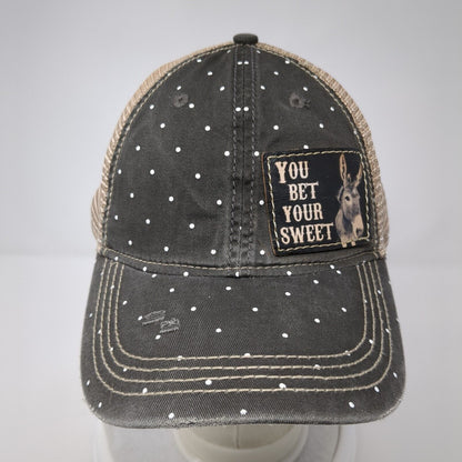 You Bet Your Sweet Patch Snapback Trucker Hat Multi One Size Mesh Back
