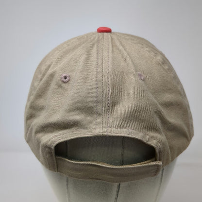 Tractor Supply Co Baseball Cap Beige Red One Size Strapback Embroidered Hat