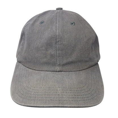 Unbranded Strapback Hat Gray One Size Adjustable Vent Holes Outdoor Blank