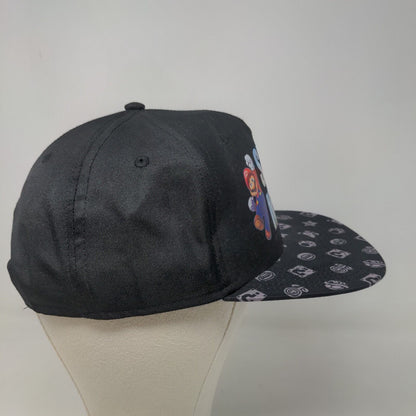 Super Mario Boy's Snapback Hat Black OSFM Graphic Logo 2022 Adjustable