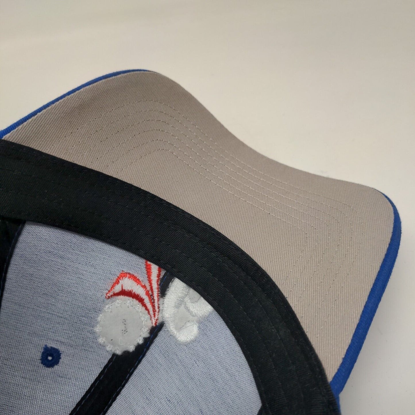 76ers Welcome To The Moment Slideback Hat Blue One Size Embroidered