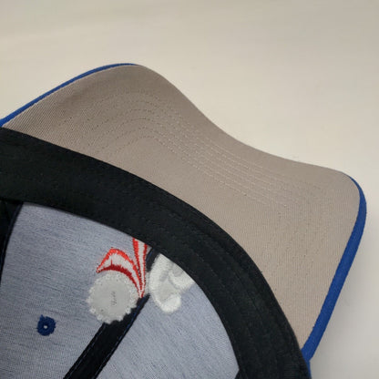 76ers Welcome To The Moment Slideback Hat Blue One Size Embroidered