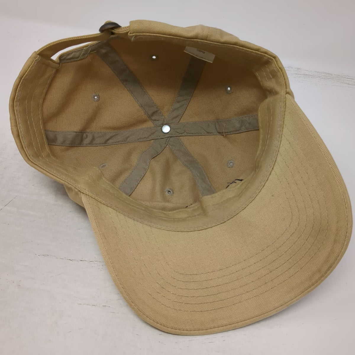 Metallica Music Band Logo Baseball Cap Beige One Size Adjustable Slideback Hat