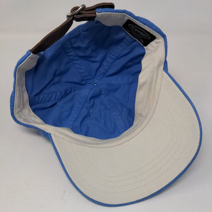 Toppers Slideback Hat Blue One Size Adjustable Leather Strap Blank