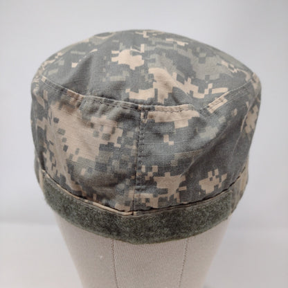 US Army Combat Uniform Digital Camo Patrol Cap Size 7 1/2 Green Tan Uniform