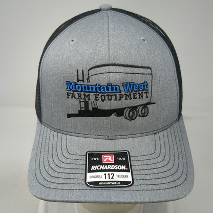Richardson Trucker Hat Gray One Size Snapback Mountain West Laird Farm Equipment
