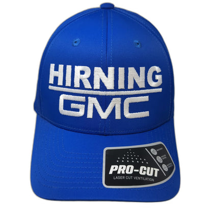 Sport-Tek Trucker Hat Blue One Size Hirning GMC Snapback Laser Cut Ventilation