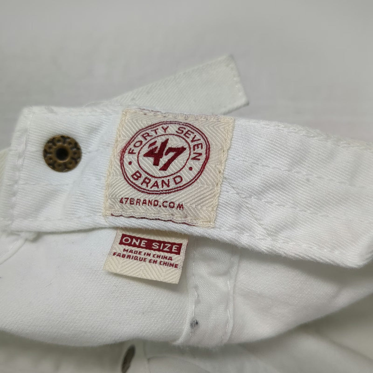 47 Brand Baseball Cap White One Size 2014 US Open Tennis USTA Adjustable Hat