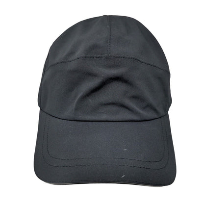 Unbranded Strapback Hat Black One Size Adjustable 6 Panel Blank Polyester